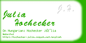 julia hochecker business card